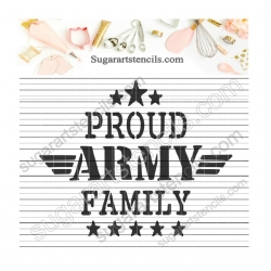 Proud Army family cookie...