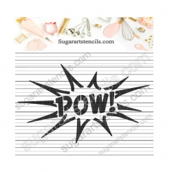 Pow comic book bubble words...