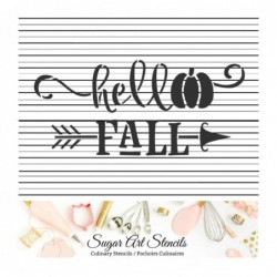 Hello Fall cookie Stencil...