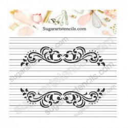 Plaque frame cookie stencil...