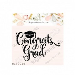 Graduation cookie stencil...