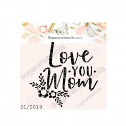 Mother's day cookie stencil...