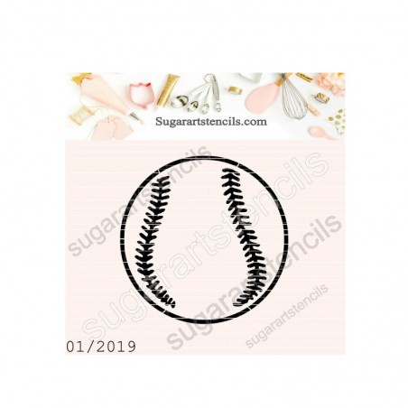 Baseball softball cookie stencil sport FT00256