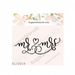 Wedding Mr Mrs cookie...