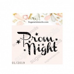 Prom night cookie stencil...