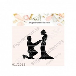 Engagement cookie stencil...