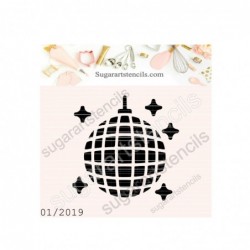 Disco ball cookie stencil...