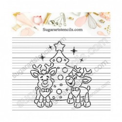 Christmas deer Rudolph PYO...