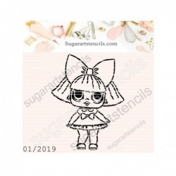 Doll PYO cookie stencil...
