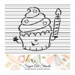 Birthday cupcake PYO cookie...
