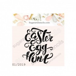 Easter cookie stencil egg...