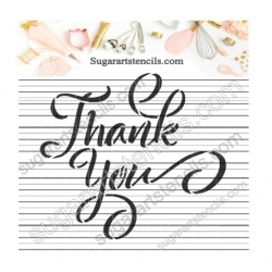 Thank you Cookie stencil...