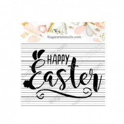Happy Easter cookie stencil...