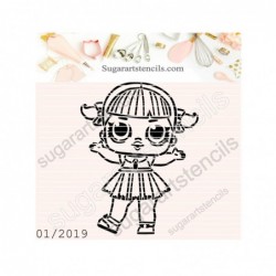 Doll PYO cookie stencil...