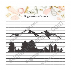 Mountain scene cookie...