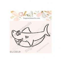 Shark PYO cookie stencil...
