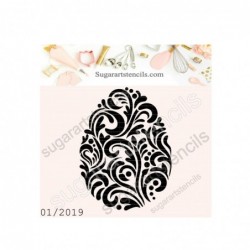 Easter egg cookie stencil...