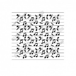 Musical notes music cookie...