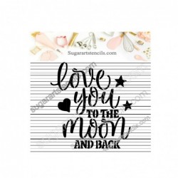 Love you to the moon cookie...