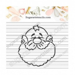 Santa PYO cookie Stencil...
