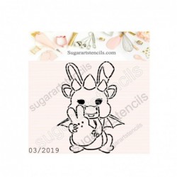 Easter dragon PYO cookie...