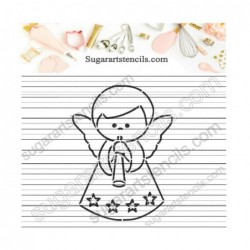 Christmas angel PYO cookie...