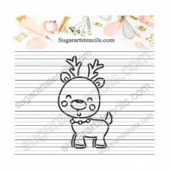 Christmas deer PYO cookie...