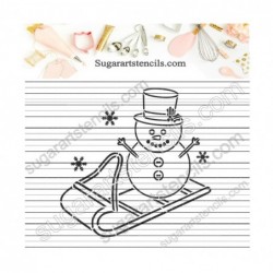 Winter PYO cookie Stencil...