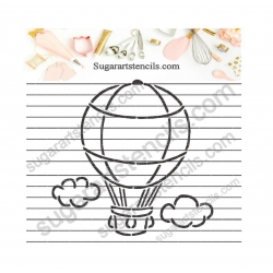 Hot air balloon PYO cookie...