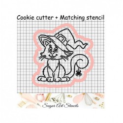 Halloween black cat PYO...