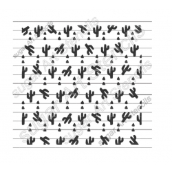 Cookie stencil cactus...