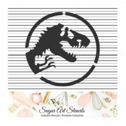 Dinosaur cookie stencil...