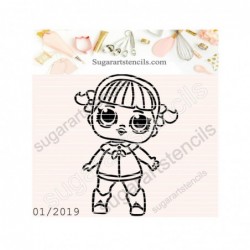 Doll PYO cookie stencil...