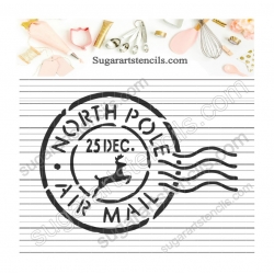 Air mail stamp North Pole...