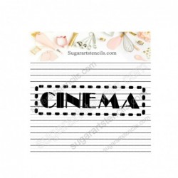 Cinema cookie stencil movie...