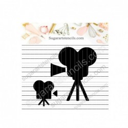 Cinema cookie stencil movie...