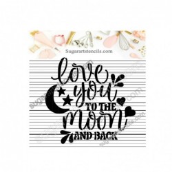 Love you to the moon cookie...