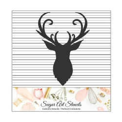 Deer head cookie stencil...
