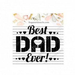 Father's day cookie stencil...