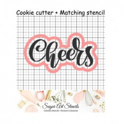 Cheers word lettering...