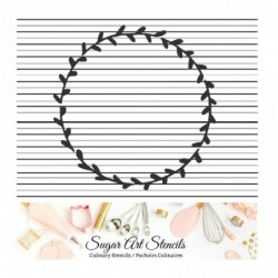 Wreath cookie Stencil...