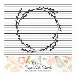 Wreath cookie Stencil...