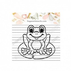 PYO cookie stencil Frog...