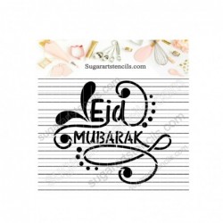 Eid Mubarak cookie stencil...