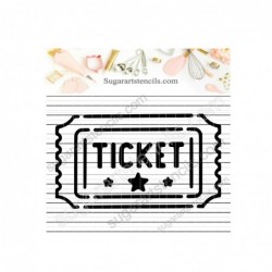 Cinema movie ticket cookie...