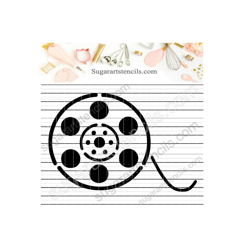 Movie Reel Stencil