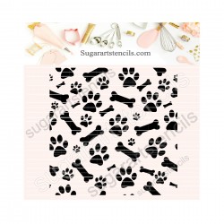 Dog bones and paws cookie...