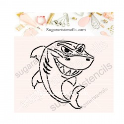 Shark PYO cookie Stencil...