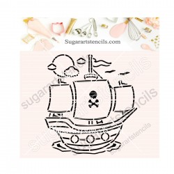 Pirate ship PYO cookie...