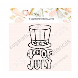 4th of July hat PYO cookie...